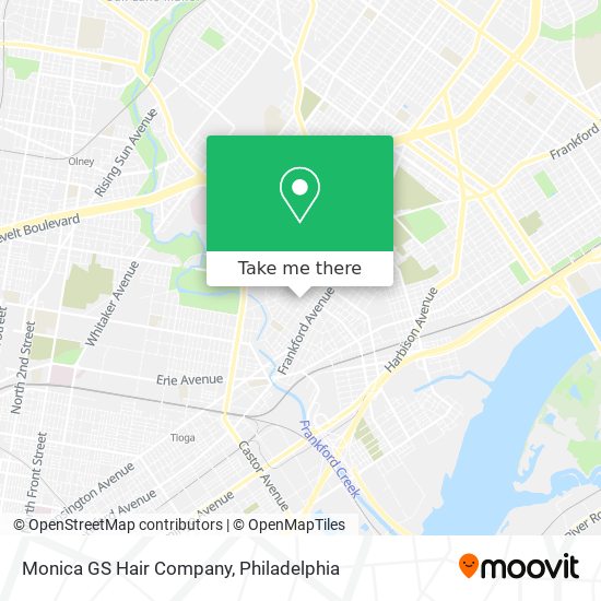 Monica GS Hair Company map