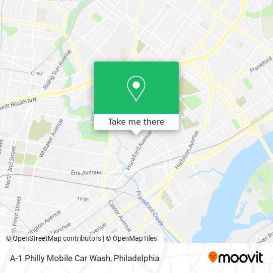 A-1 Philly Mobile Car Wash map