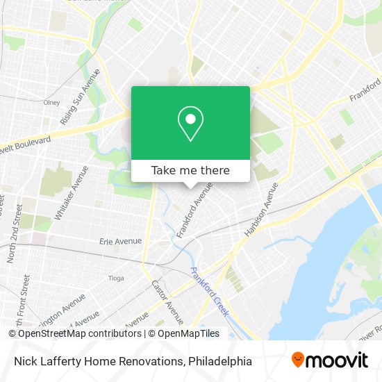 Mapa de Nick Lafferty Home Renovations