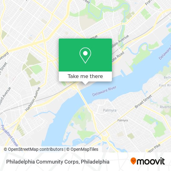 Philadelphia Community Corps map