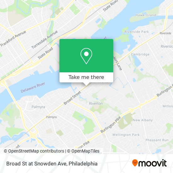 Mapa de Broad St at Snowden Ave