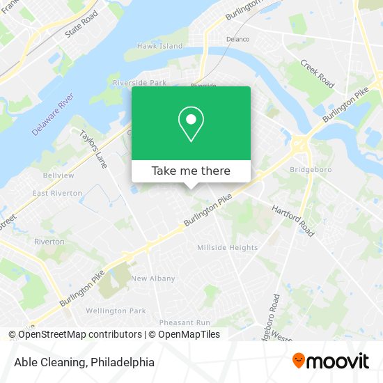 Able Cleaning map