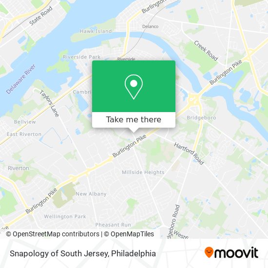 Snapology of South Jersey map