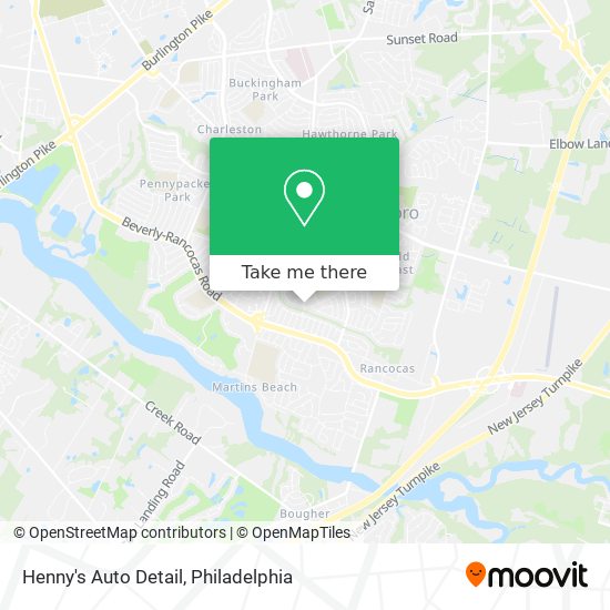 Henny's Auto Detail map