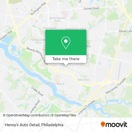 Henny's Auto Detail map