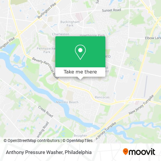 Anthony Pressure Washer map