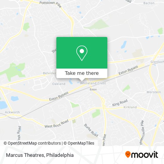 Marcus Theatres map