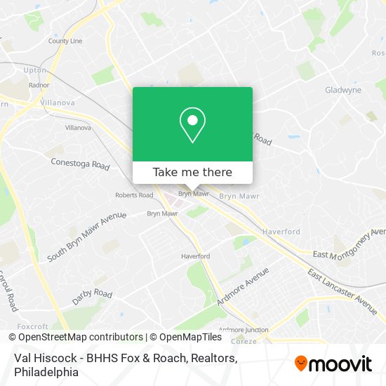 Val Hiscock - BHHS Fox & Roach, Realtors map