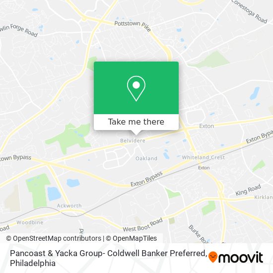 Mapa de Pancoast & Yacka Group- Coldwell Banker Preferred