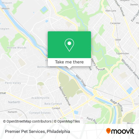 Premier Pet Services map