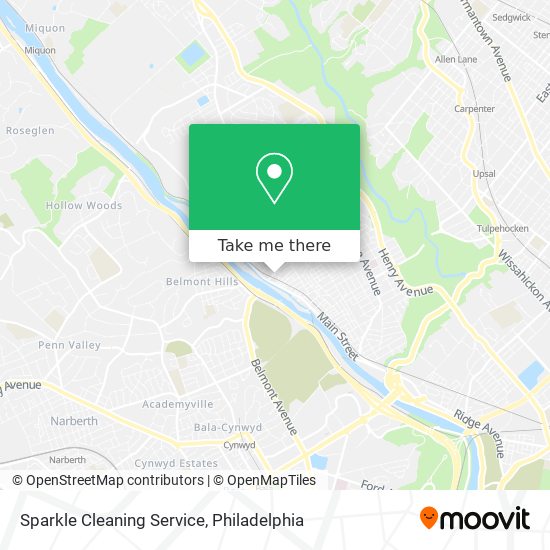 Mapa de Sparkle Cleaning Service