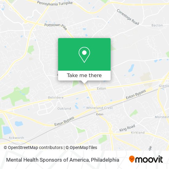 Mapa de Mental Health Sponsors of America