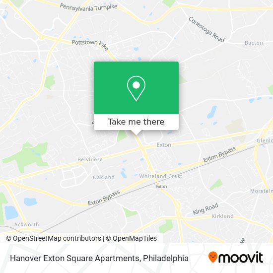 Mapa de Hanover Exton Square Apartments