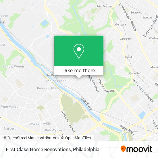 First Class Home Renovations map