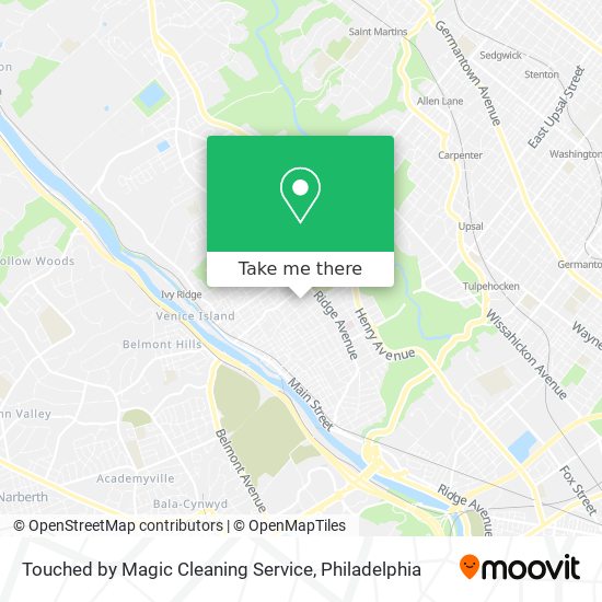 Mapa de Touched by Magic Cleaning Service