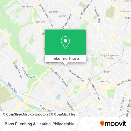 Boss Plumbing & Heating map