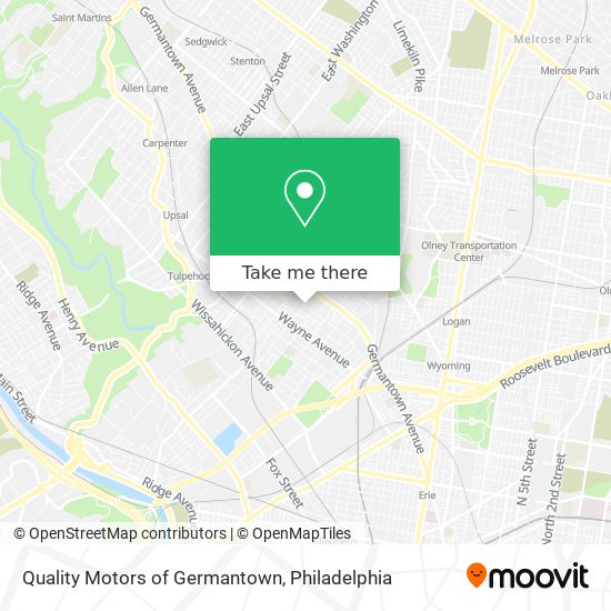 Mapa de Quality Motors of Germantown