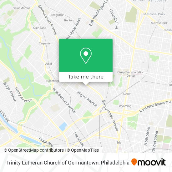 Mapa de Trinity Lutheran Church of Germantown