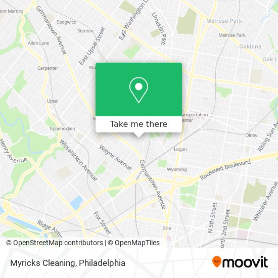 Myricks Cleaning map