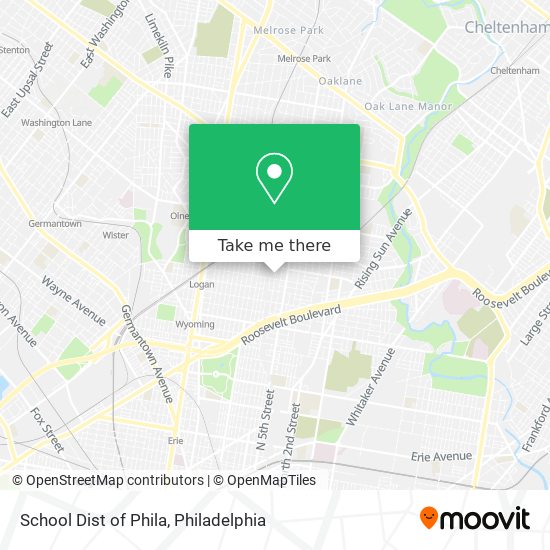 School Dist of Phila map