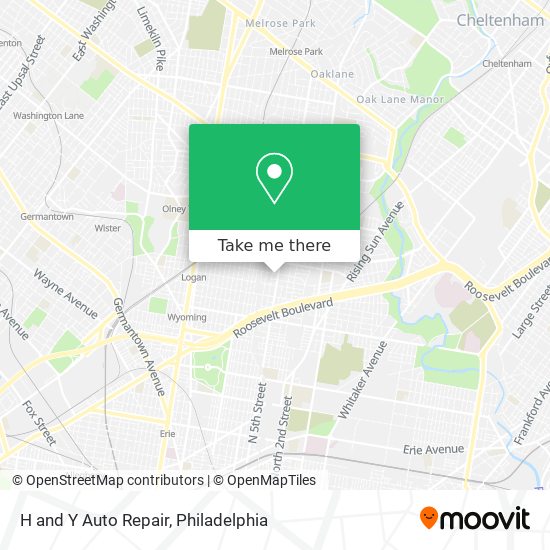 H and Y Auto Repair map