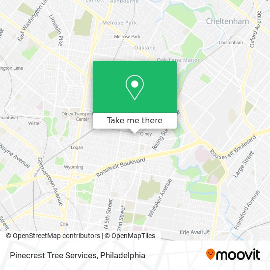 Pinecrest Tree Services map