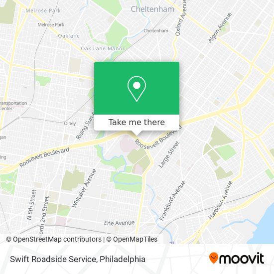 Swift Roadside Service map