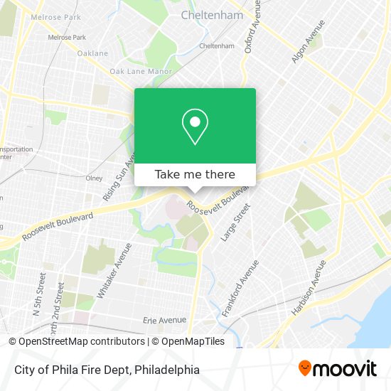 City of Phila Fire Dept map