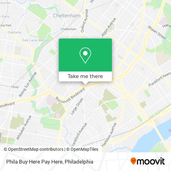 Mapa de Phila Buy Here Pay Here