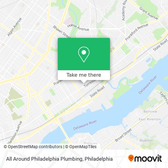 All Around Philadelphia Plumbing map