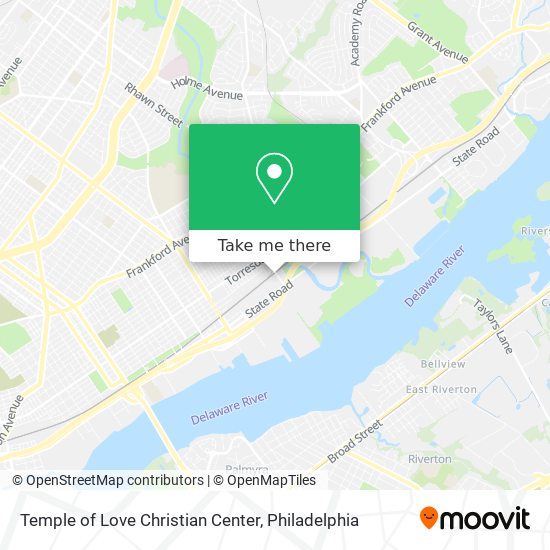 Mapa de Temple of Love Christian Center