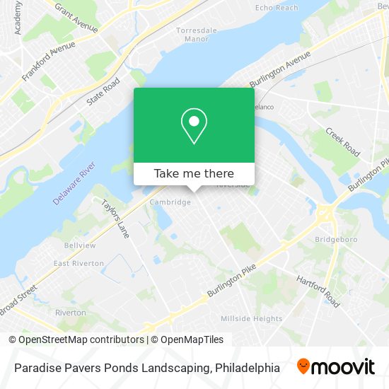 Paradise Pavers Ponds Landscaping map