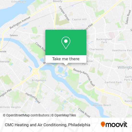 Mapa de CMC Heating and Air Conditioning