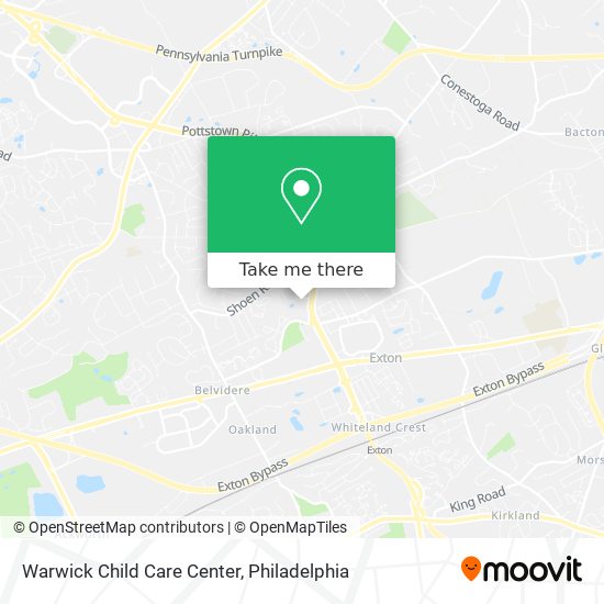 Warwick Child Care Center map