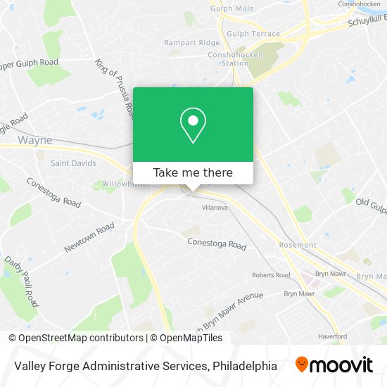Valley Forge Administrative Services map