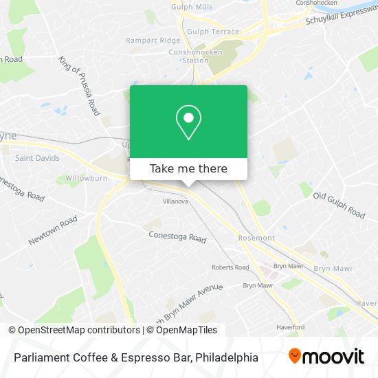 Parliament Coffee & Espresso Bar map