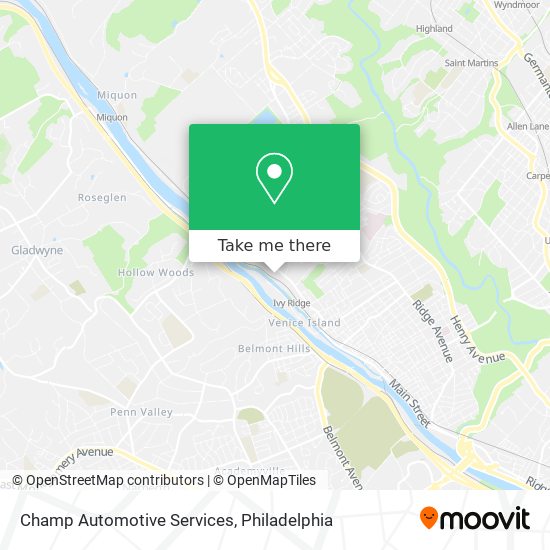 Champ Automotive Services map