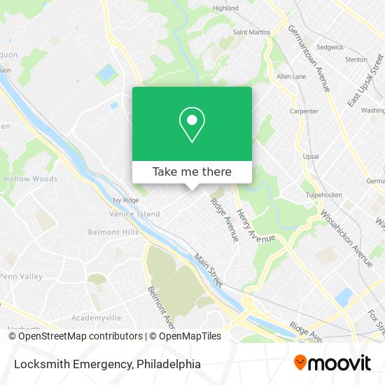 Locksmith Emergency map