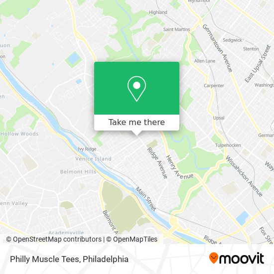 Philly Muscle Tees map