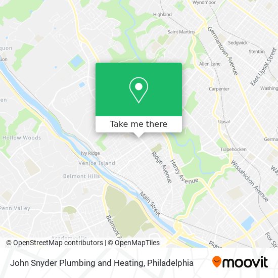 Mapa de John Snyder Plumbing and Heating