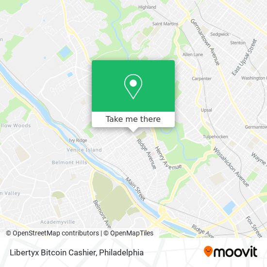 Mapa de Libertyx Bitcoin Cashier