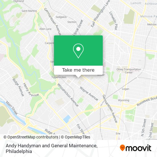 Mapa de Andy Handyman and General Maintenance