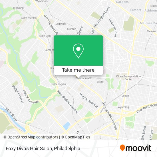 Foxy Diva's Hair Salon map