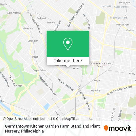 Mapa de Germantown Kitchen Garden Farm Stand and Plant Nursery