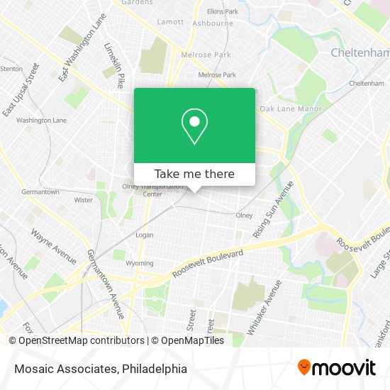 Mosaic Associates map