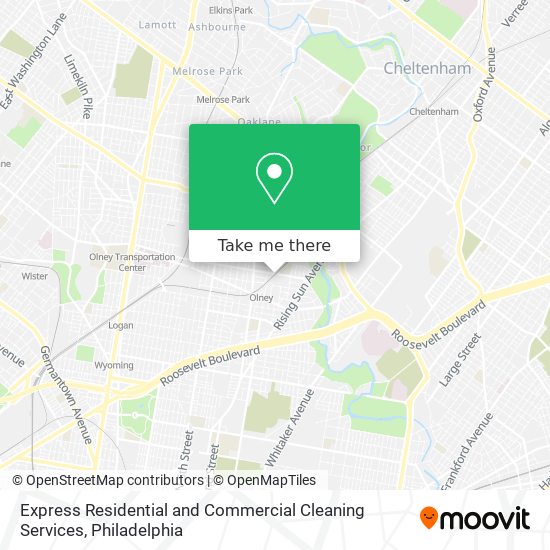 Mapa de Express Residential and Commercial Cleaning Services