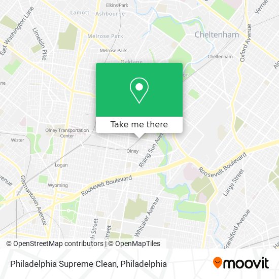 Mapa de Philadelphia Supreme Clean