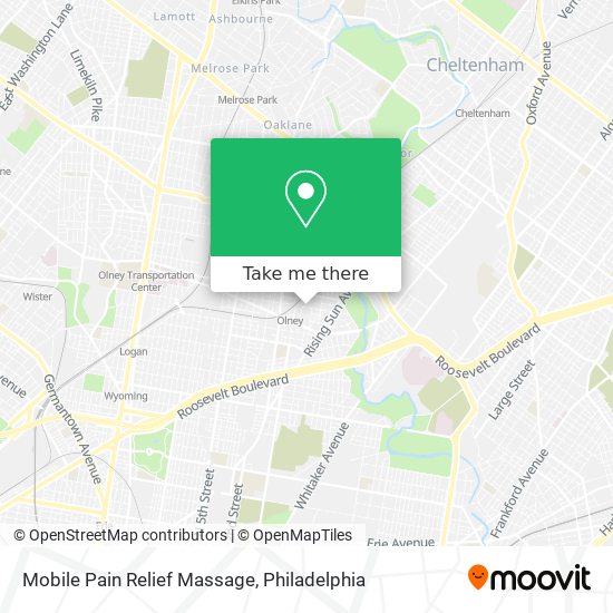 Mapa de Mobile Pain Relief Massage