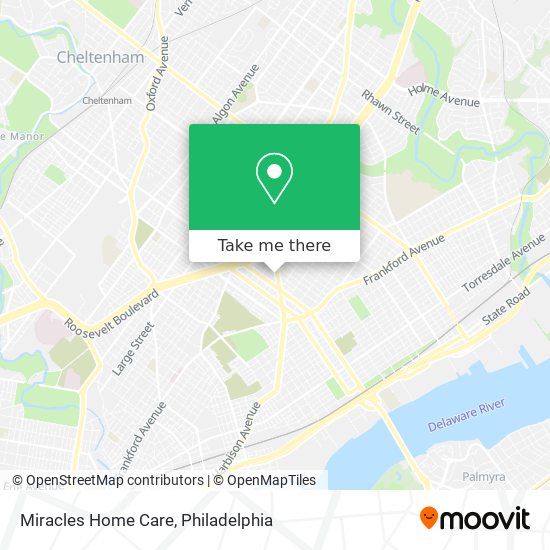 Miracles Home Care map