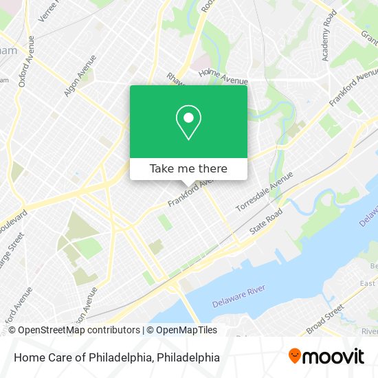 Home Care of Philadelphia map
